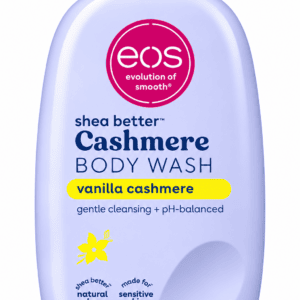 eos Shea Better Cashmere Body Wash, Vanilla Cashmere, Moisturizing, pH Balanced Body Wash, Creamy Gel Formula, Paraben & Phthalate Free, Sensitive Skin, 16 fl oz